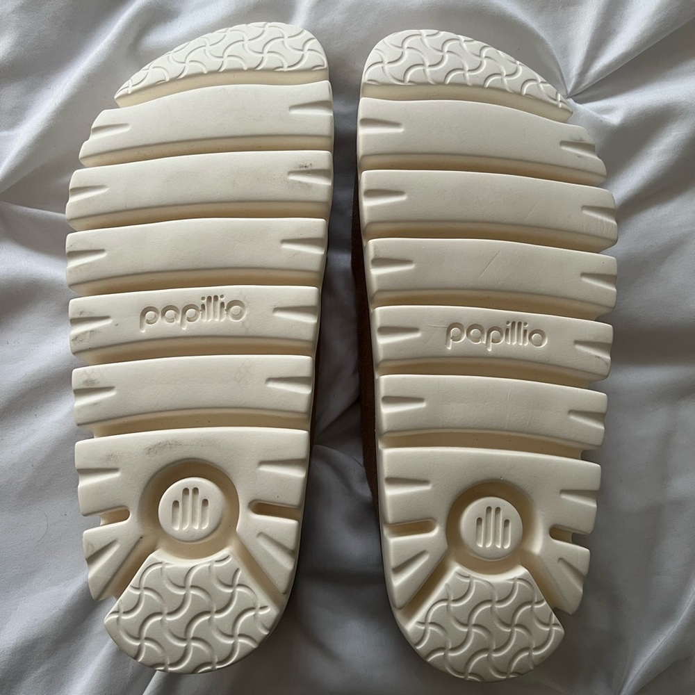 Warm Sand Birkenstock Papilla Platform Sandals - Picture 4 of 5